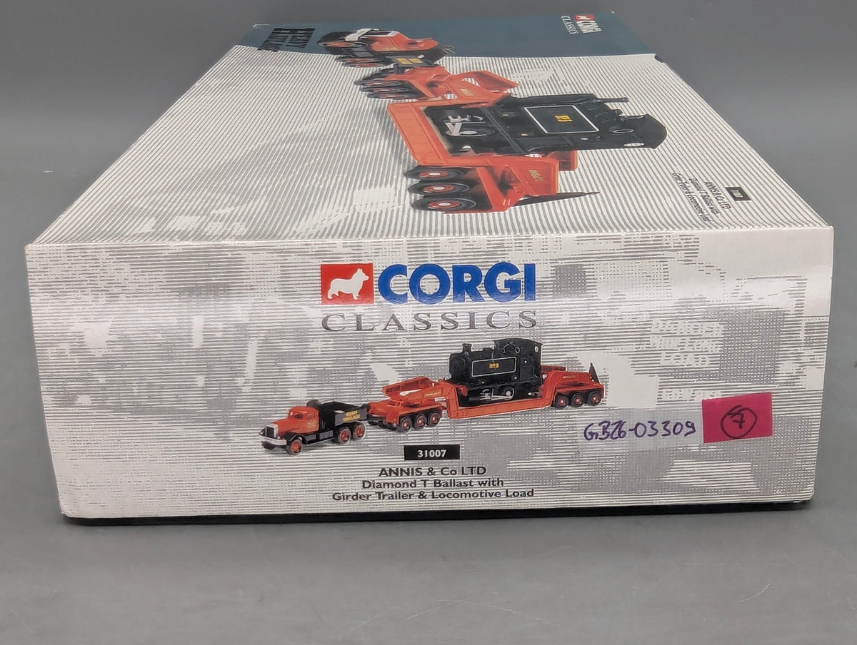 LKW Modell 1:50 Corgi Classics 31007 Diamond T Ballast Trailer & Locomotive OVP