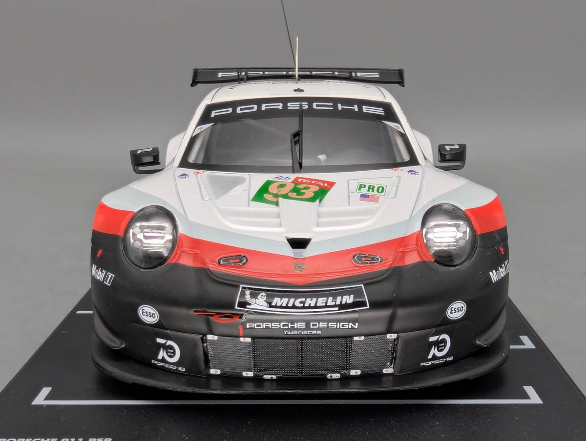 Modellautos 1:18 Ixo Porsche 911 RSR 24h Le Mans 2018 #93 mit OVP