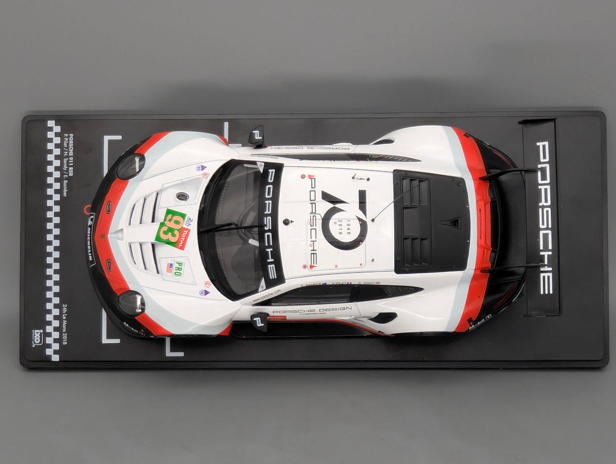Modellautos 1:18 Ixo Porsche 911 RSR 24h Le Mans 2018 #93 mit OVP