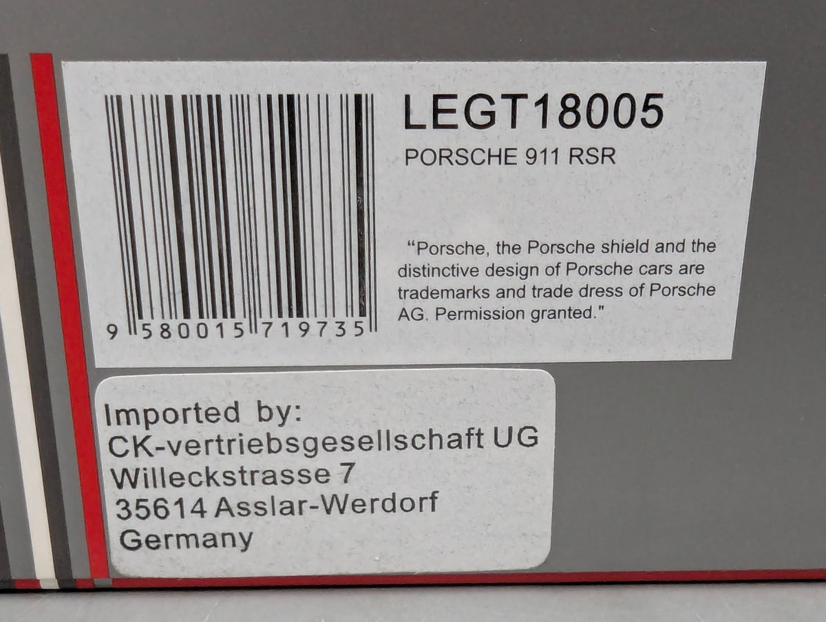 Modellautos 1:18 Ixo Porsche 911 RSR 24h Le Mans 2018 #93 mit OVP