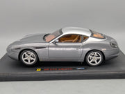Modellautos 1:18 Hot Wheels Elite Ferrari 575 GTZ Zagato Grau & Silber mit OVP