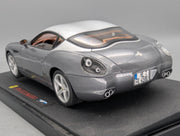 Modellautos 1:18 Hot Wheels Elite Ferrari 575 GTZ Zagato Grau & Silber mit OVP