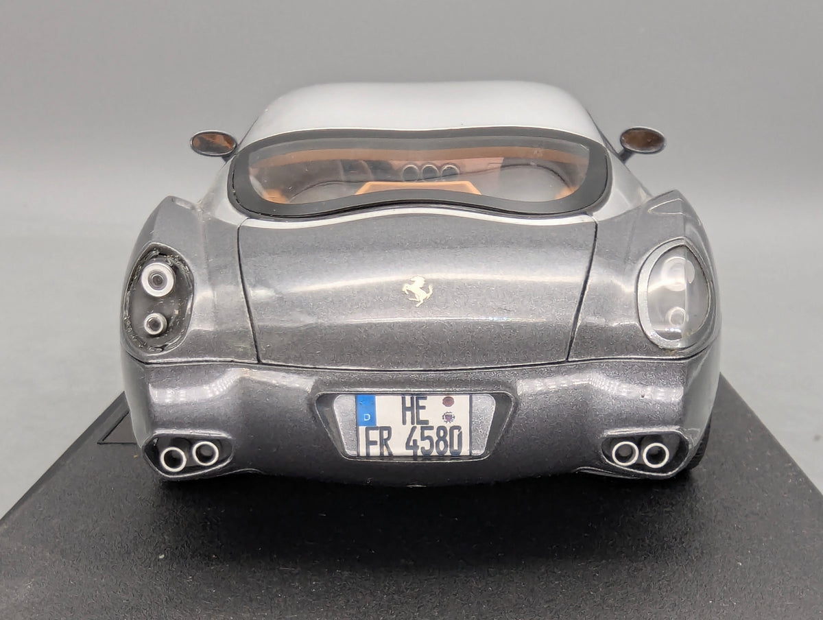 Modellautos 1:18 Hot Wheels Elite Ferrari 575 GTZ Zagato Grau & Silber mit OVP