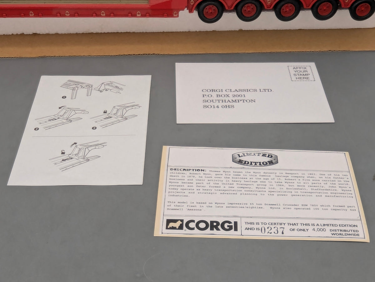 LKW Modell 1:50 Corgi Classics CC12604 Scammell Crusader Truck Trailer Load OVP