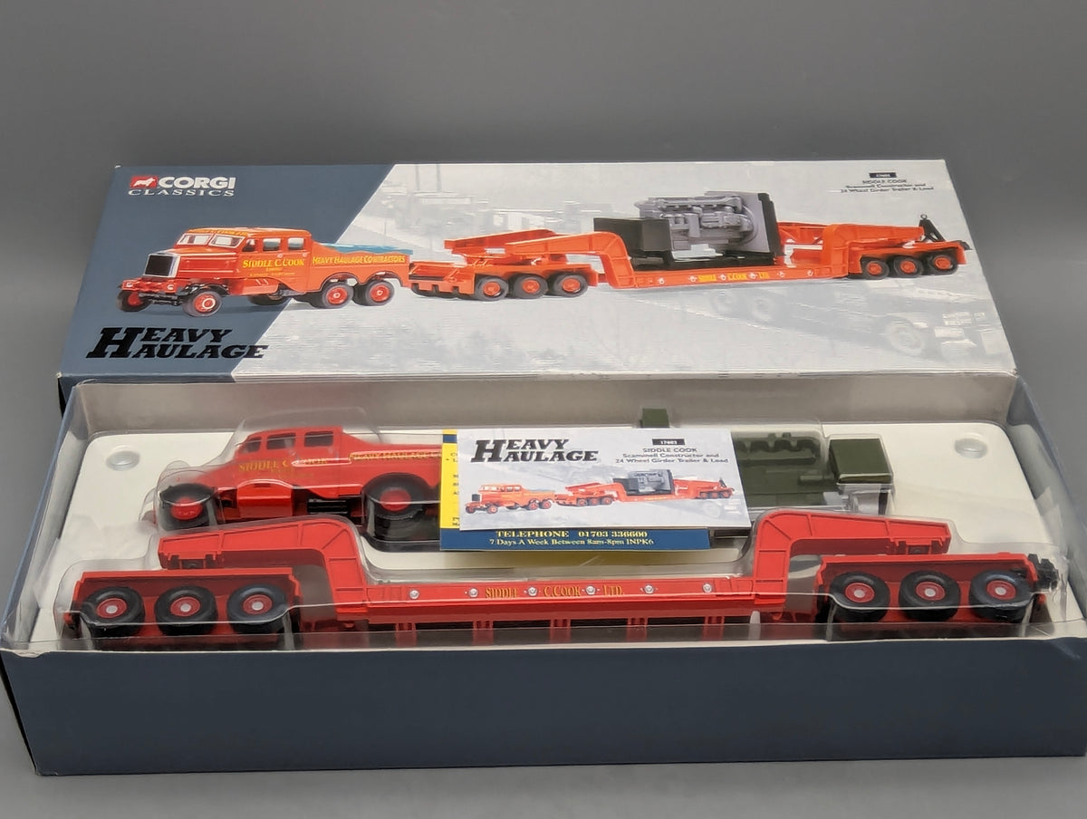 LKW Modell 1:50 Corgi Classics 17601 Scammell Constructor Truck Trailer Load OVP