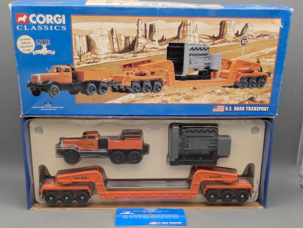 LKW Modell 1:50 Corgi Classics 55301 Diamond T980 & 24 WheelTrailer & Load OVP