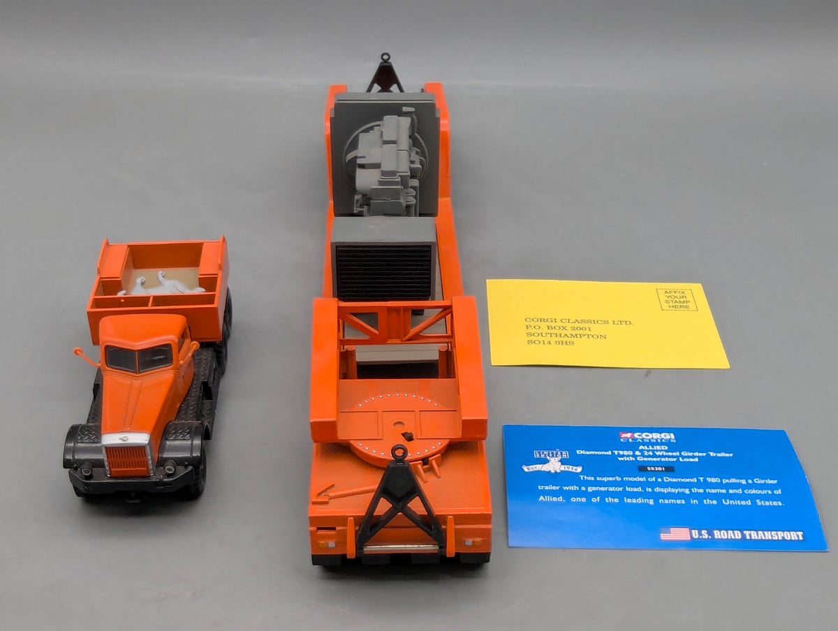 LKW Modell 1:50 Corgi Classics 55301 Diamond T980 & 24 WheelTrailer & Load OVP