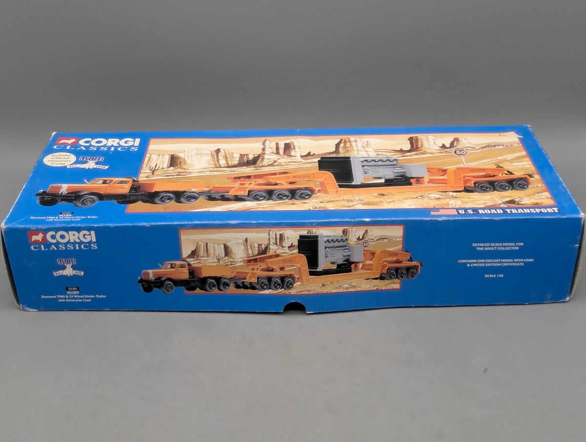 LKW Modell 1:50 Corgi Classics 55301 Diamond T980 & 24 WheelTrailer & Load OVP