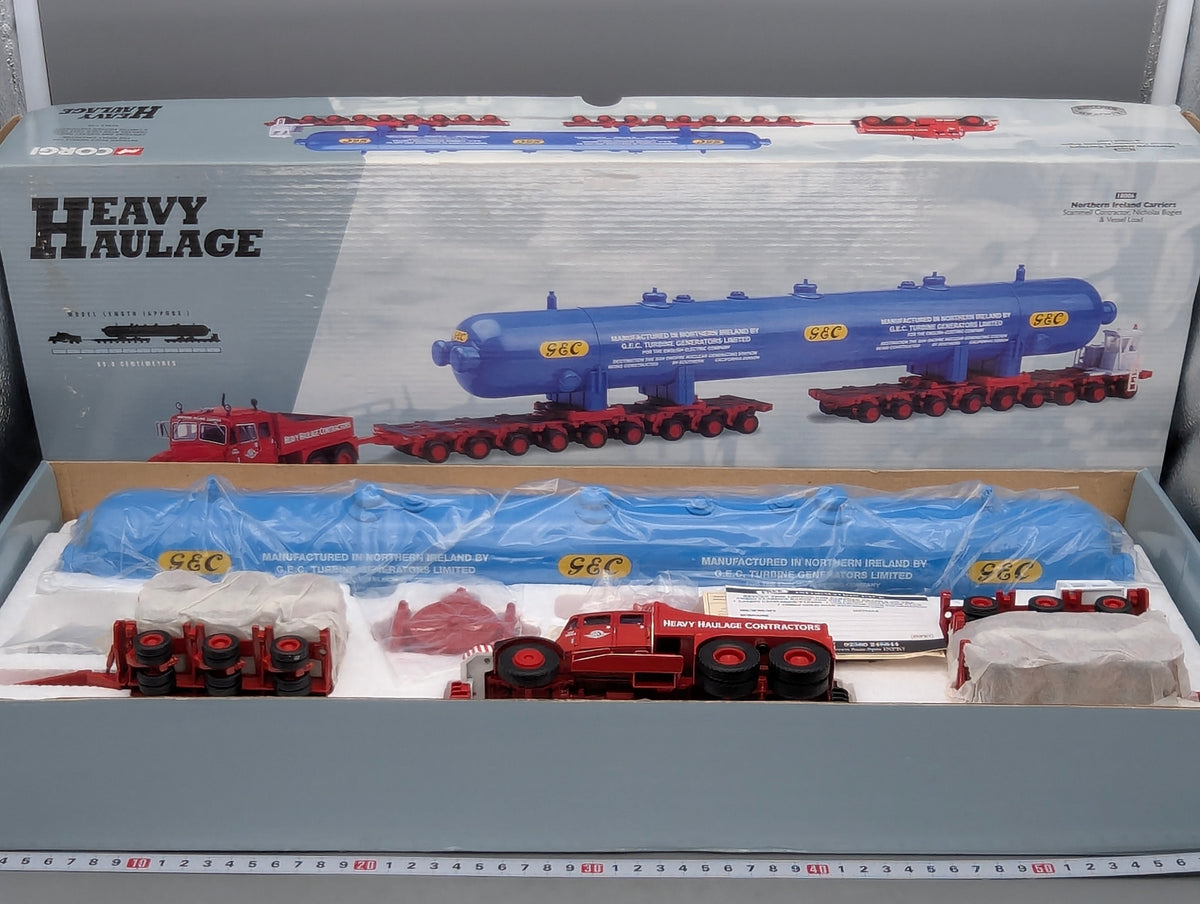 LKW Modell 1:50 Corgi Classics 18006 Scammell Contractor & 2x Bogies & Load OVP