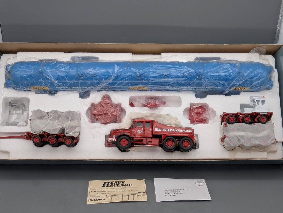 LKW Modell 1:50 Corgi Classics 18006 Scammell Contractor & 2x Bogies & Load OVP