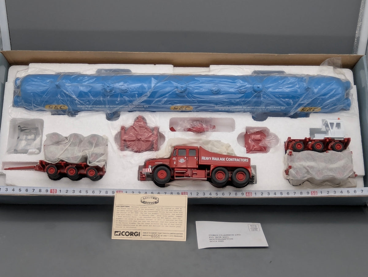 LKW Modell 1:50 Corgi Classics 18006 Scammell Contractor & 2x Bogies & Load OVP