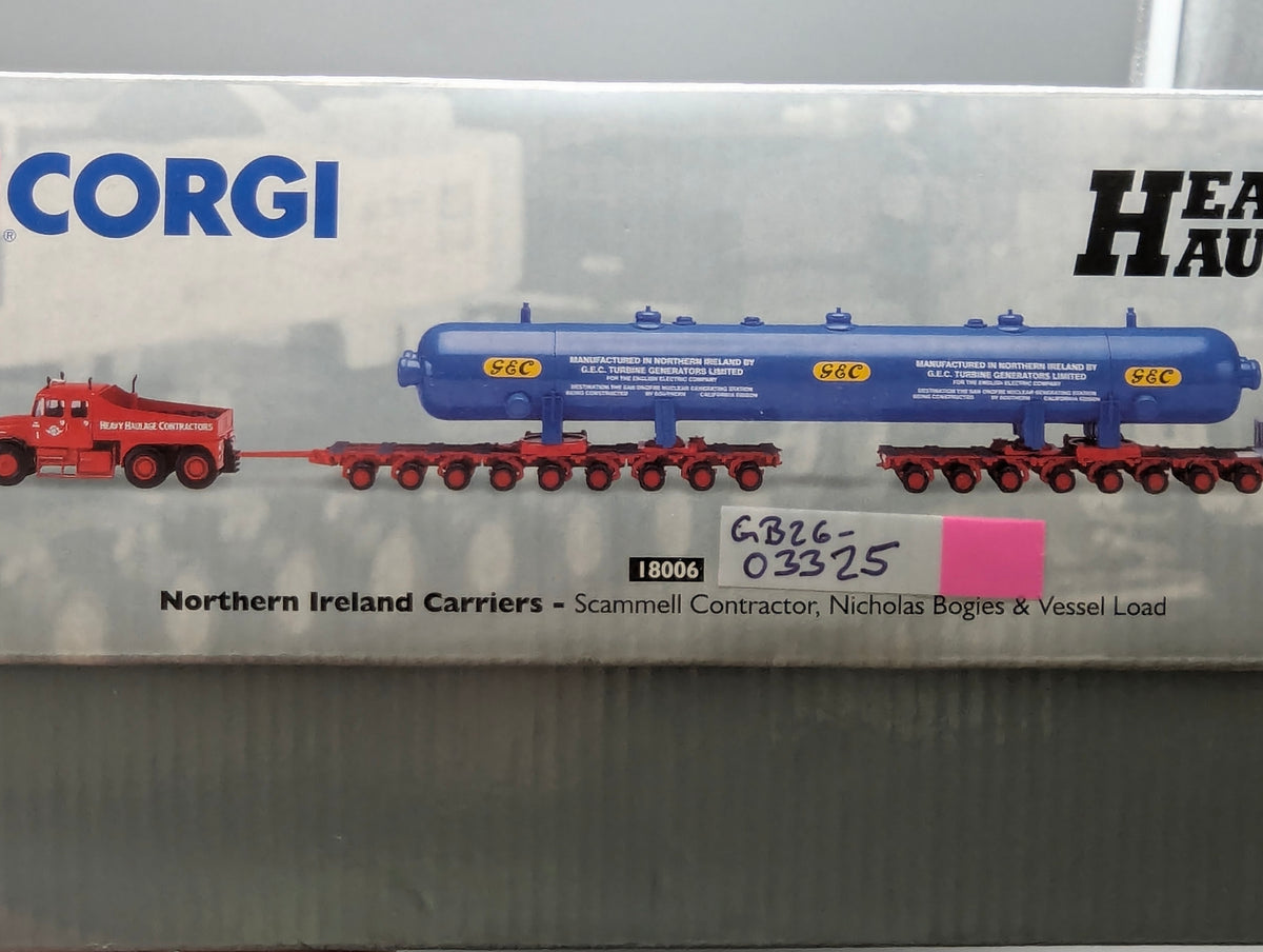 LKW Modell 1:50 Corgi Classics 18006 Scammell Contractor & 2x Bogies & Load OVP