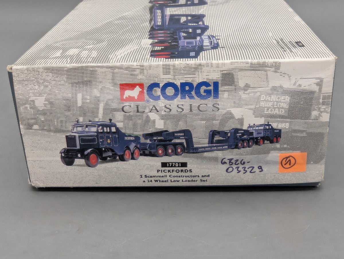 LKW Modell 1:50 Corgi Classics 17701 Scammell Constructors & 24 Wheel Low Ld OVP
