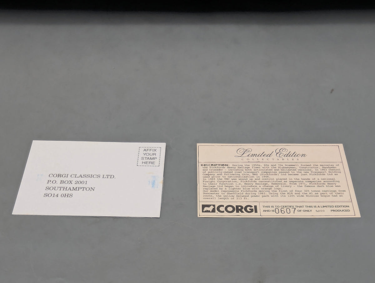 LKW Modell 1:50 Corgi Classics 18002 2x Scammell Contractor & Trailer & Load OVP