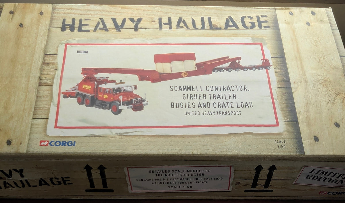 LKW Modell 1:50 Corgi Classics CC12307 Scammell Contractor & Trailer & Load OVP