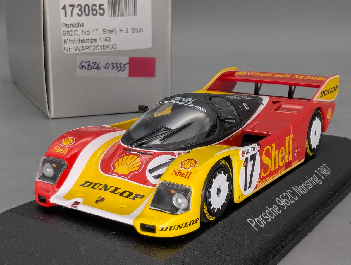 Modellautos 1:43 Minichamps Porsche 962C Norisring 1987 #17 Stuck WAP Dealer OVP