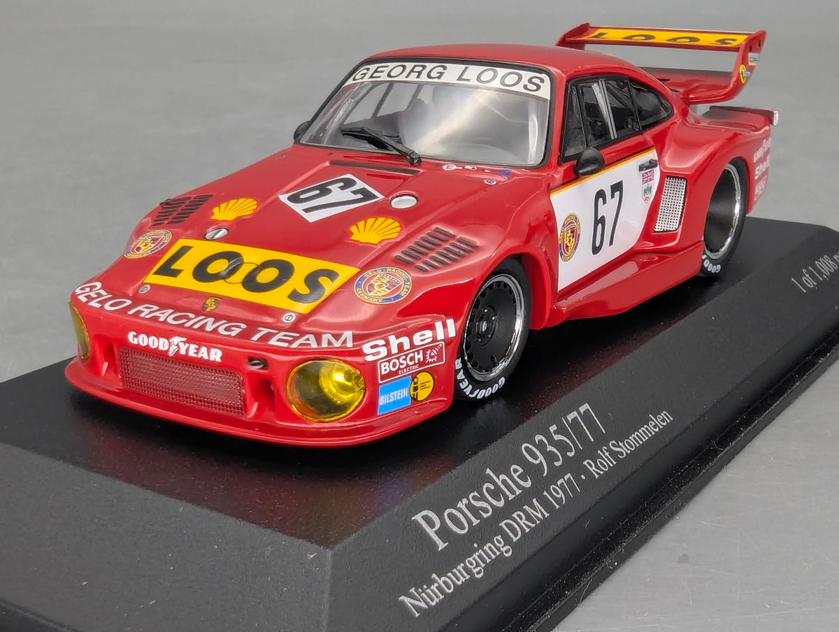 Modellautos 1:43 Minichamps Porsche 935/77 Champion DRM 1977 #67 R Stommelen OVP