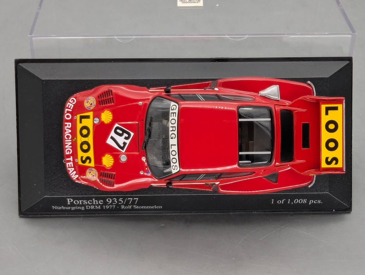 Modellautos 1:43 Minichamps Porsche 935/77 Champion DRM 1977 #67 R Stommelen OVP