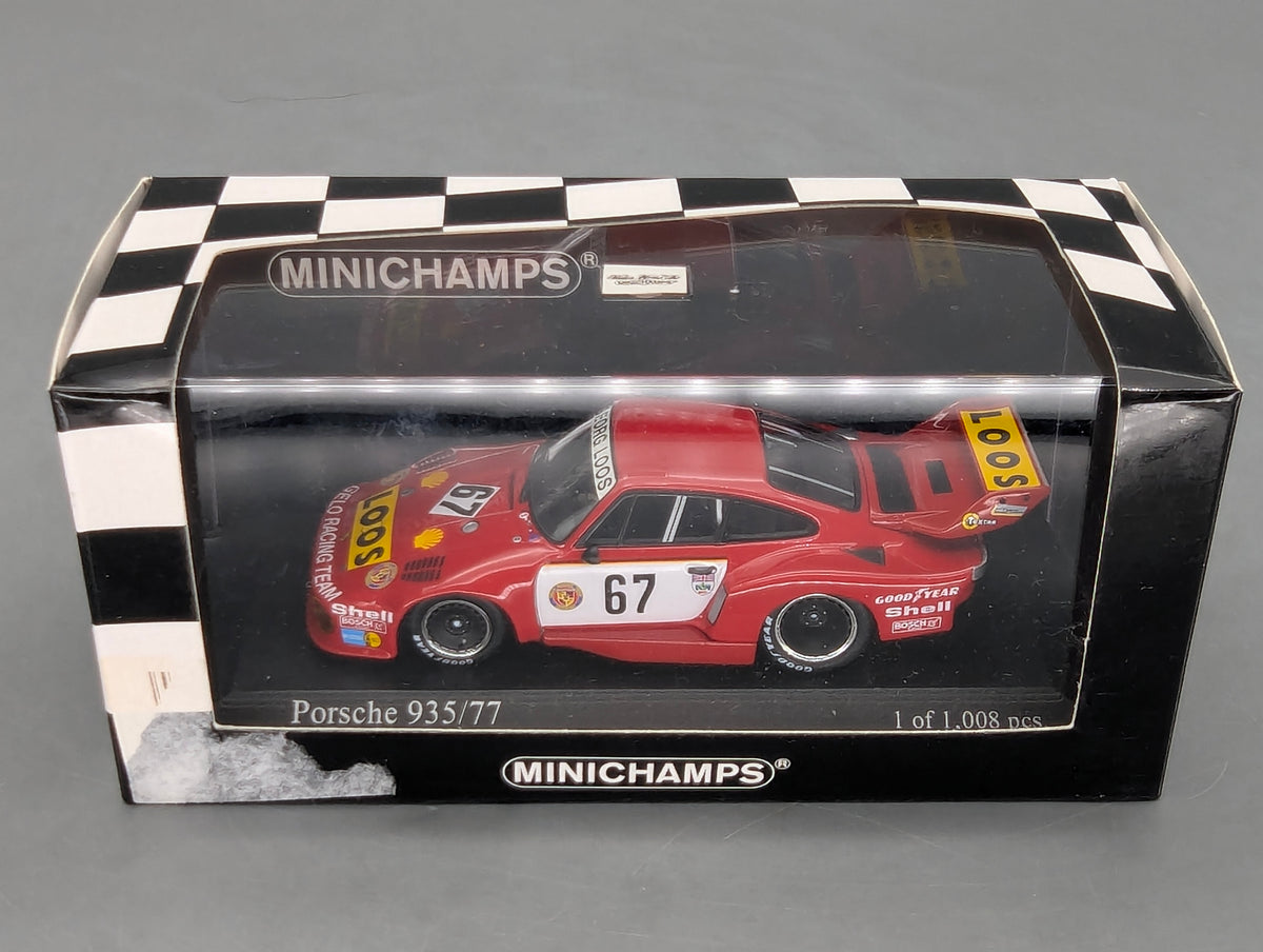 Modellautos 1:43 Minichamps Porsche 935/77 Champion DRM 1977 #67 R Stommelen OVP