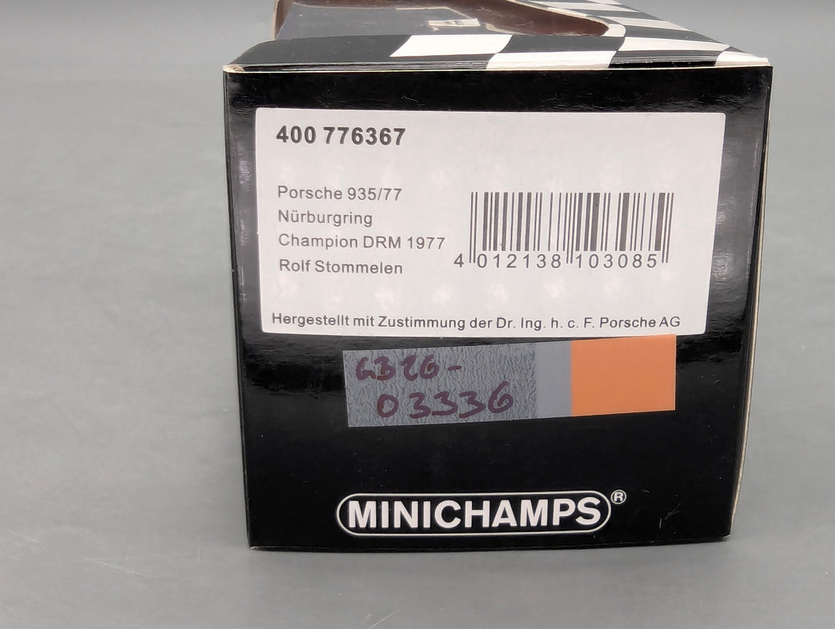 Modellautos 1:43 Minichamps Porsche 935/77 Champion DRM 1977 #67 R Stommelen OVP