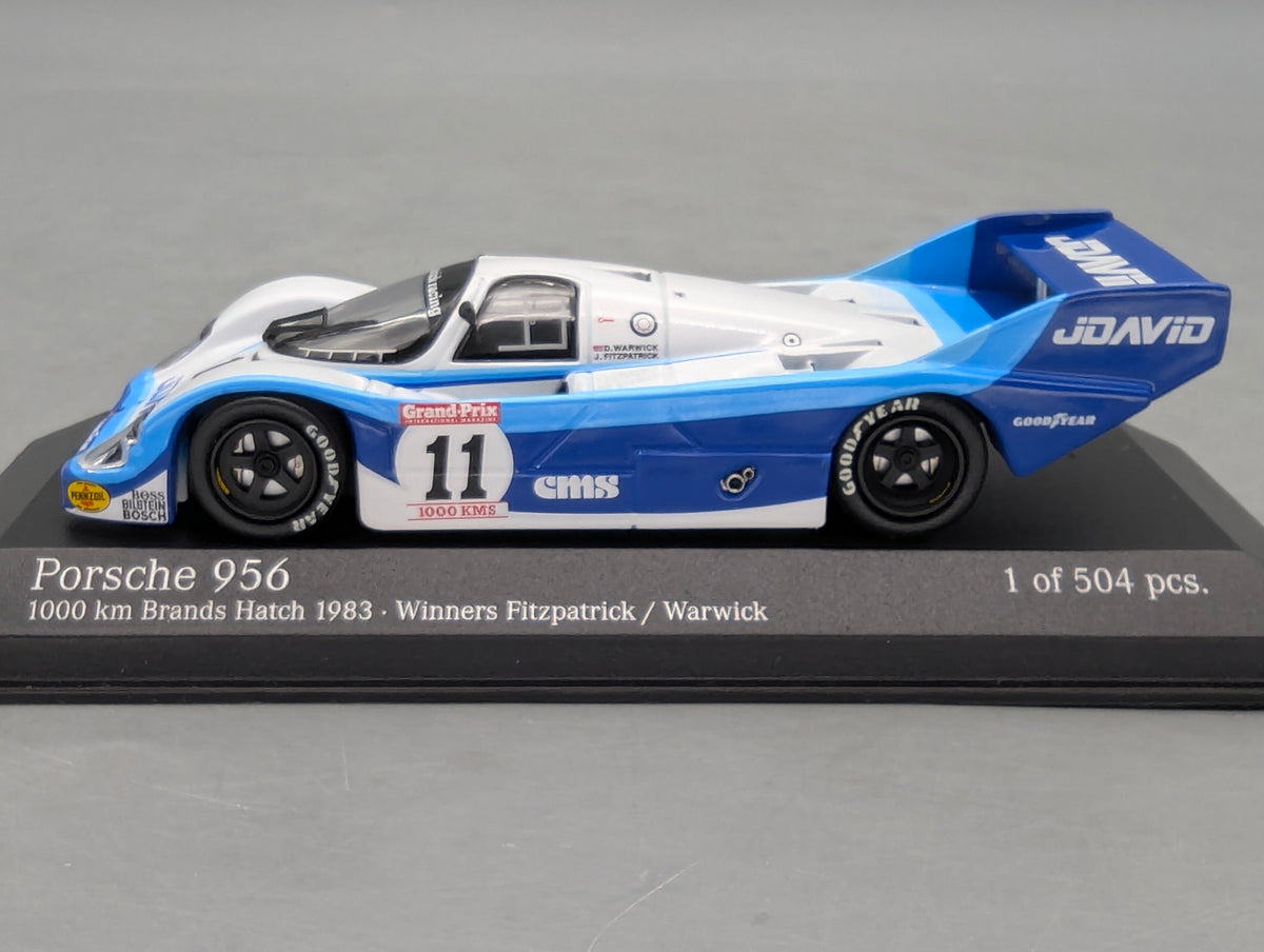 Modellautos 1:43 Minichamps Porsche 956 WINNER 1000 km Brands Hatch 1983 #11 OVP