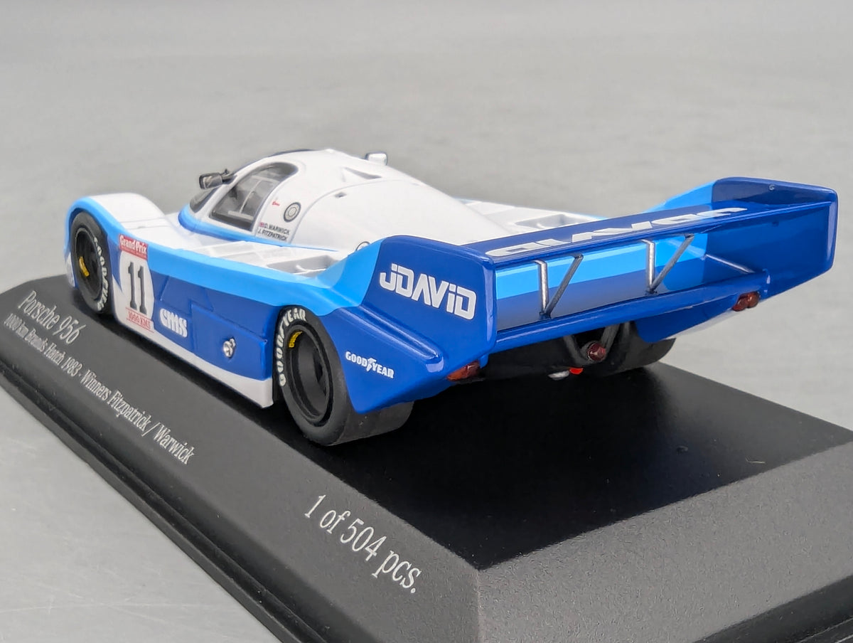 Modellautos 1:43 Minichamps Porsche 956 WINNER 1000 km Brands Hatch 1983 #11 OVP
