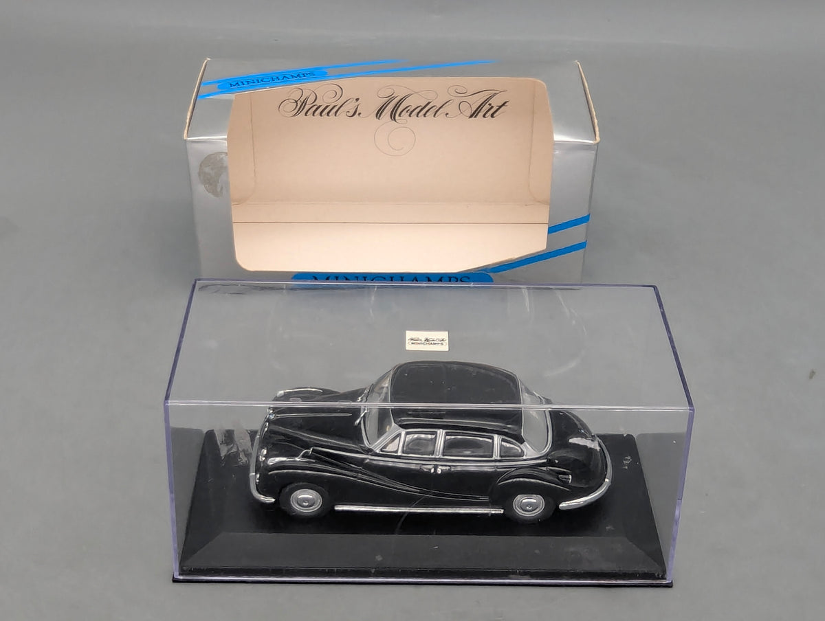 Modellautos 1:43 Minichamps BMW 502 V8 Limousine Black Schwarz mit OVP