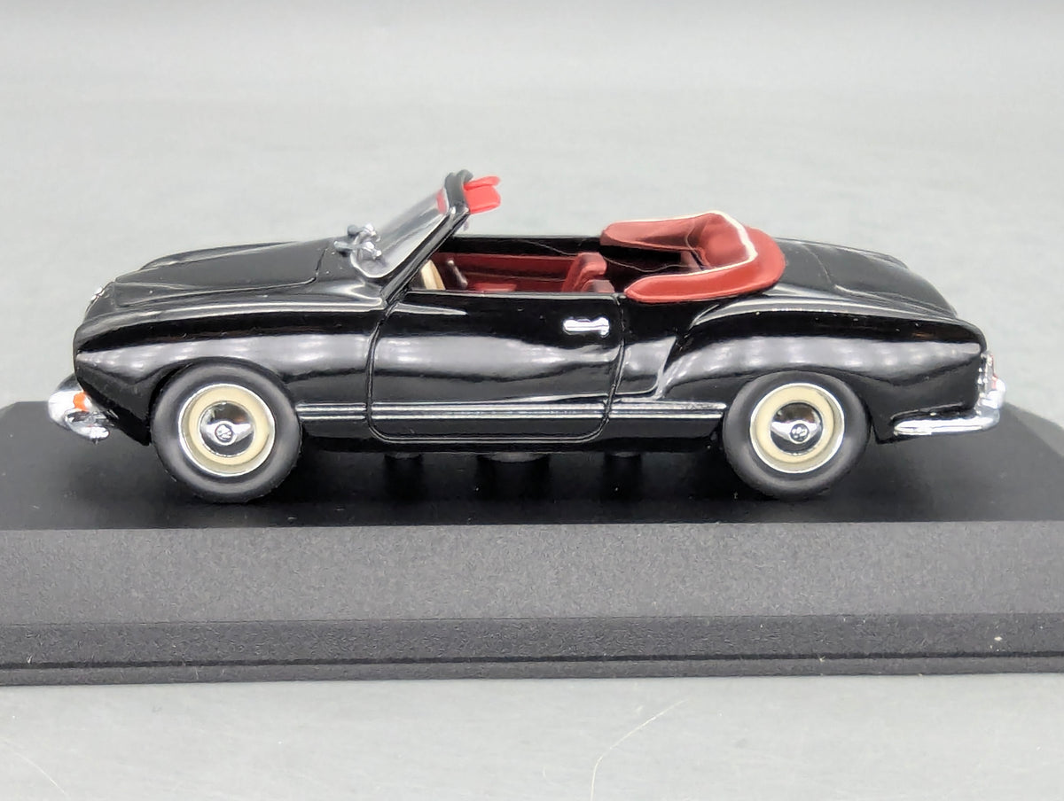 Modellautos 1:43 Minichamps Volkswagen VW Karmann Ghia Cabriolet Schwarz mit OVP