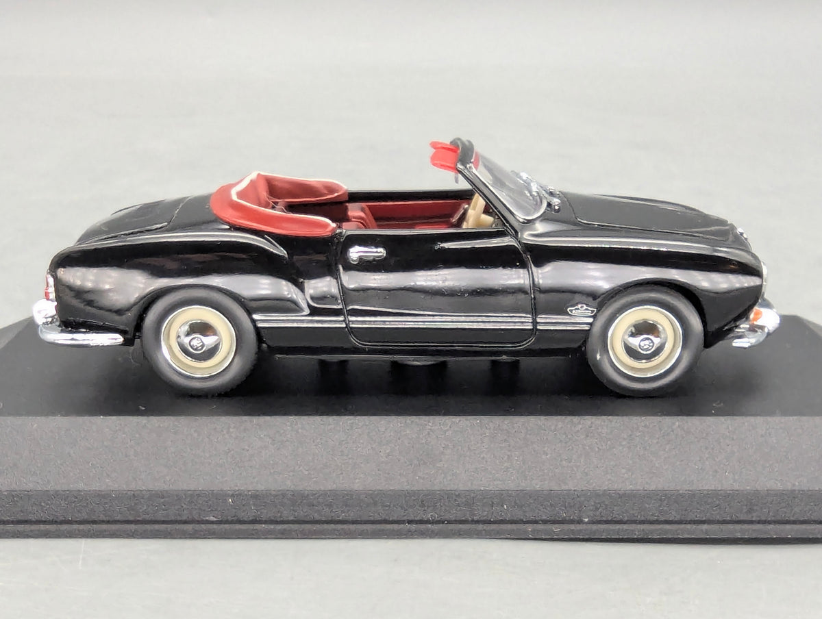 Modellautos 1:43 Minichamps Volkswagen VW Karmann Ghia Cabriolet Schwarz mit OVP
