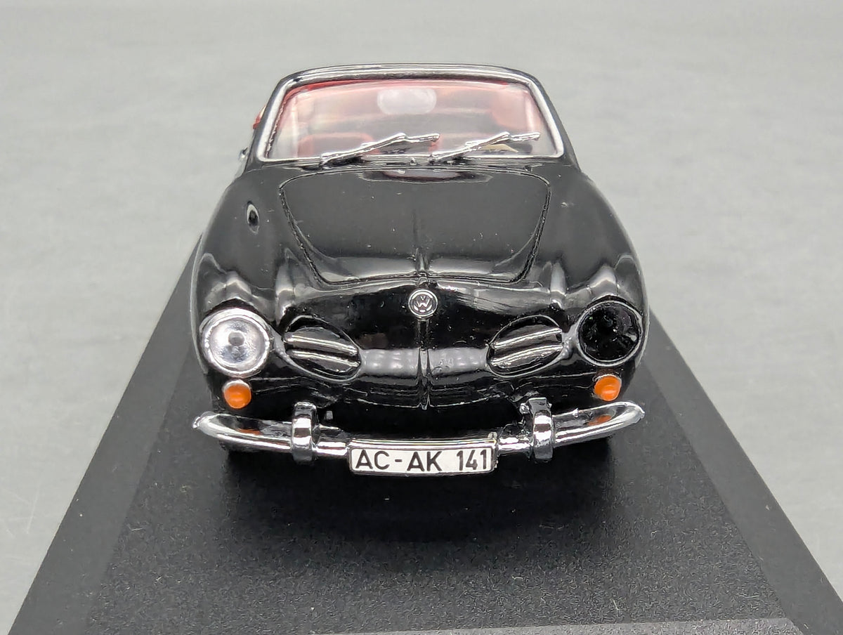 Modellautos 1:43 Minichamps Volkswagen VW Karmann Ghia Cabriolet Schwarz mit OVP