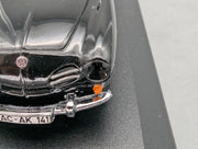 Modellautos 1:43 Minichamps Volkswagen VW Karmann Ghia Cabriolet Schwarz mit OVP