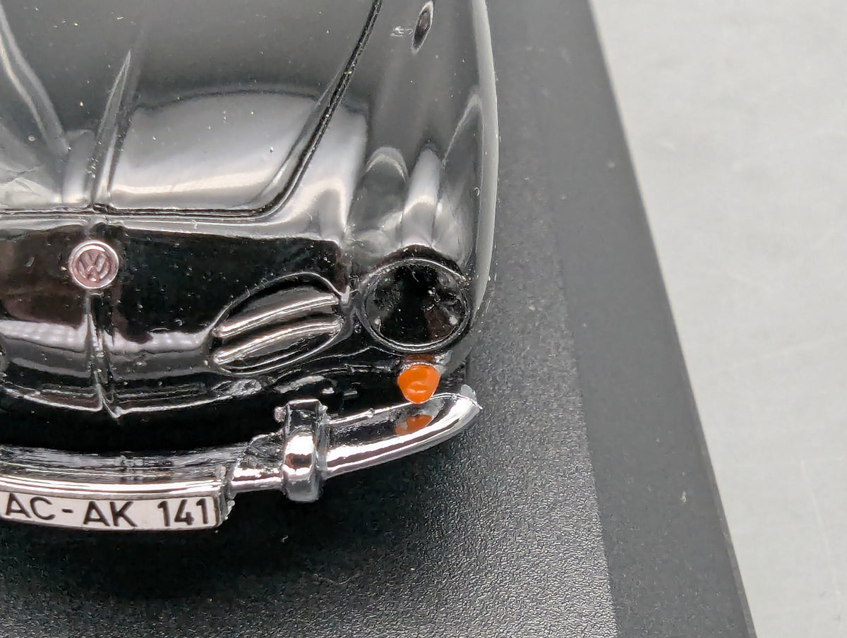 Modellautos 1:43 Minichamps Volkswagen VW Karmann Ghia Cabriolet Schwarz mit OVP