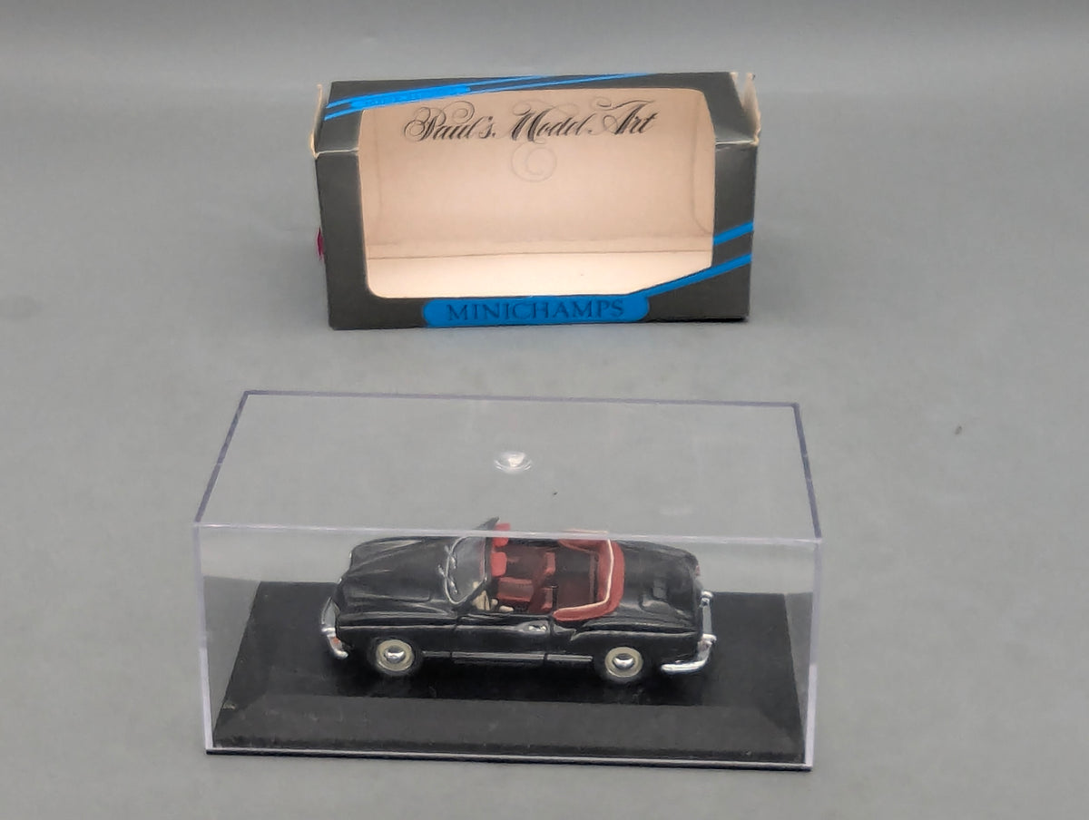 Modellautos 1:43 Minichamps Volkswagen VW Karmann Ghia Cabriolet Schwarz mit OVP