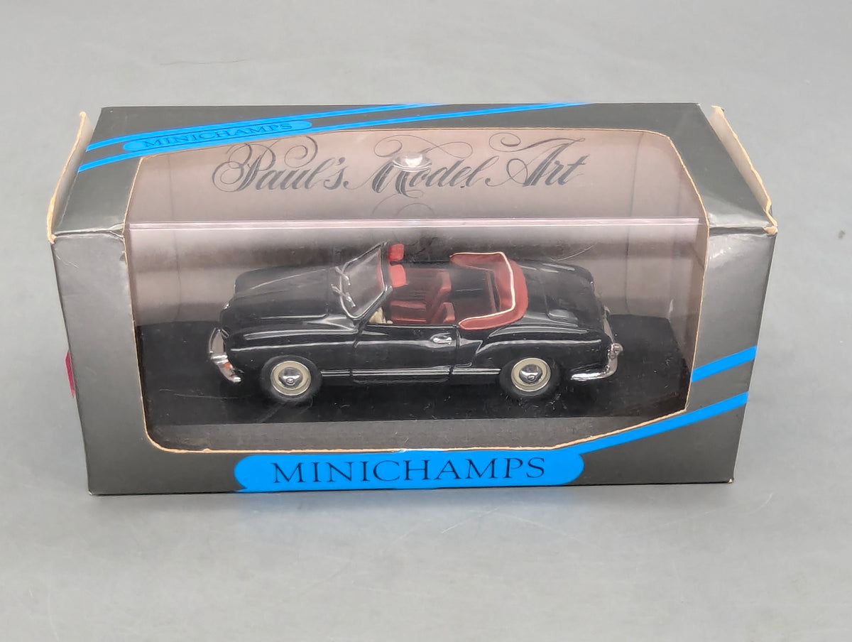 Modellautos 1:43 Minichamps Volkswagen VW Karmann Ghia Cabriolet Schwarz mit OVP