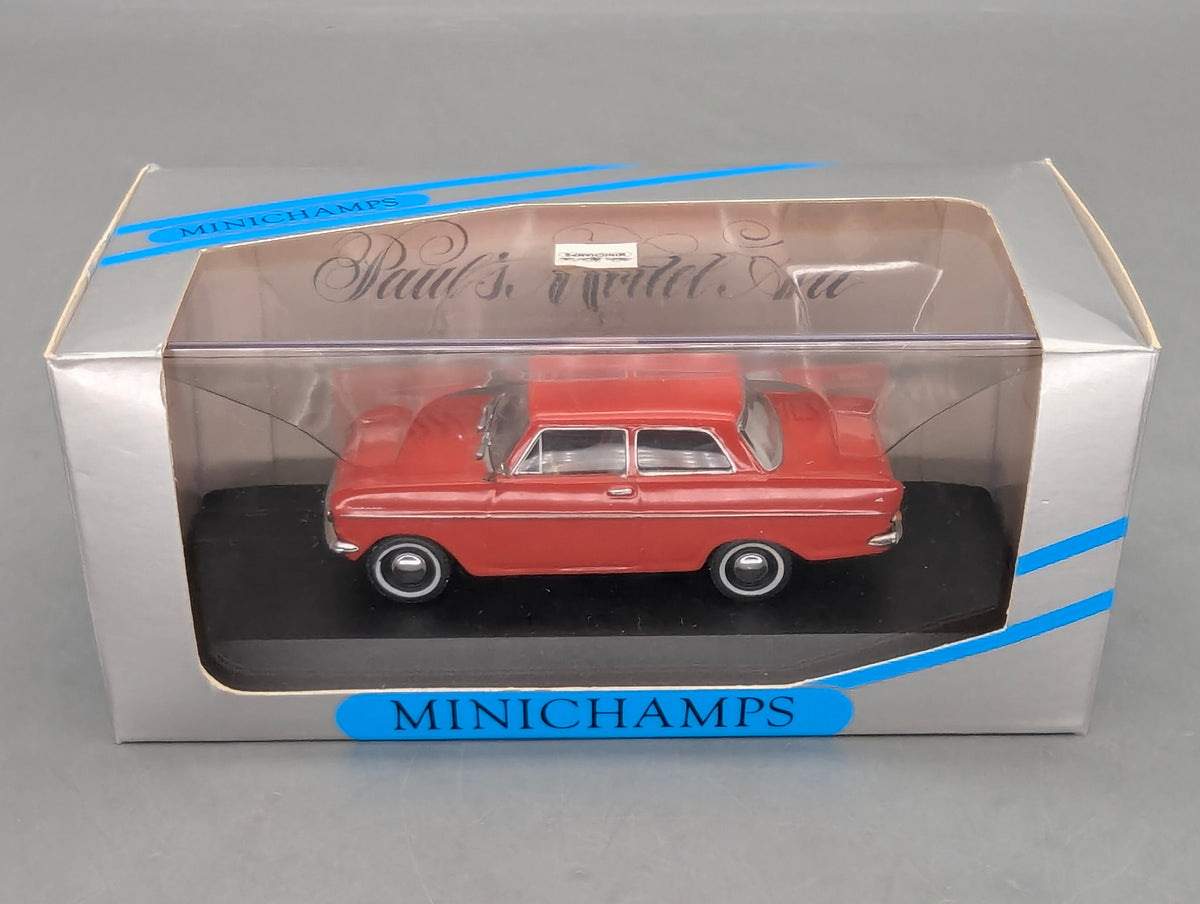 Modellautos 1:43 Minichamps Opel Kadett A Limousine 1962 Rot mit OVP