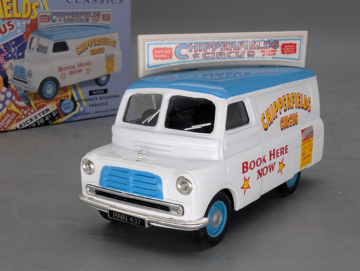 LKW Modell 1:50 Corgi Classics 96905 Advance Booking Vehicle + Circus Poster OVP