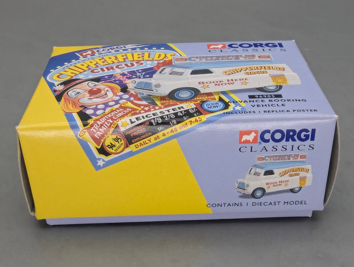 LKW Modell 1:50 Corgi Classics 96905 Advance Booking Vehicle + Circus Poster OVP
