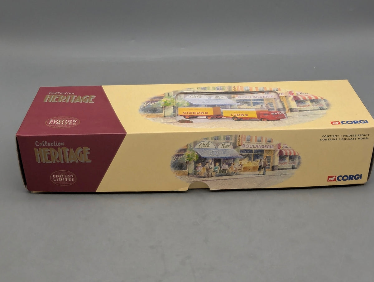 LKW Modell 1:50 Corgi Classics 72906 Simca Cargo Fourgon + Remorque mit OVP