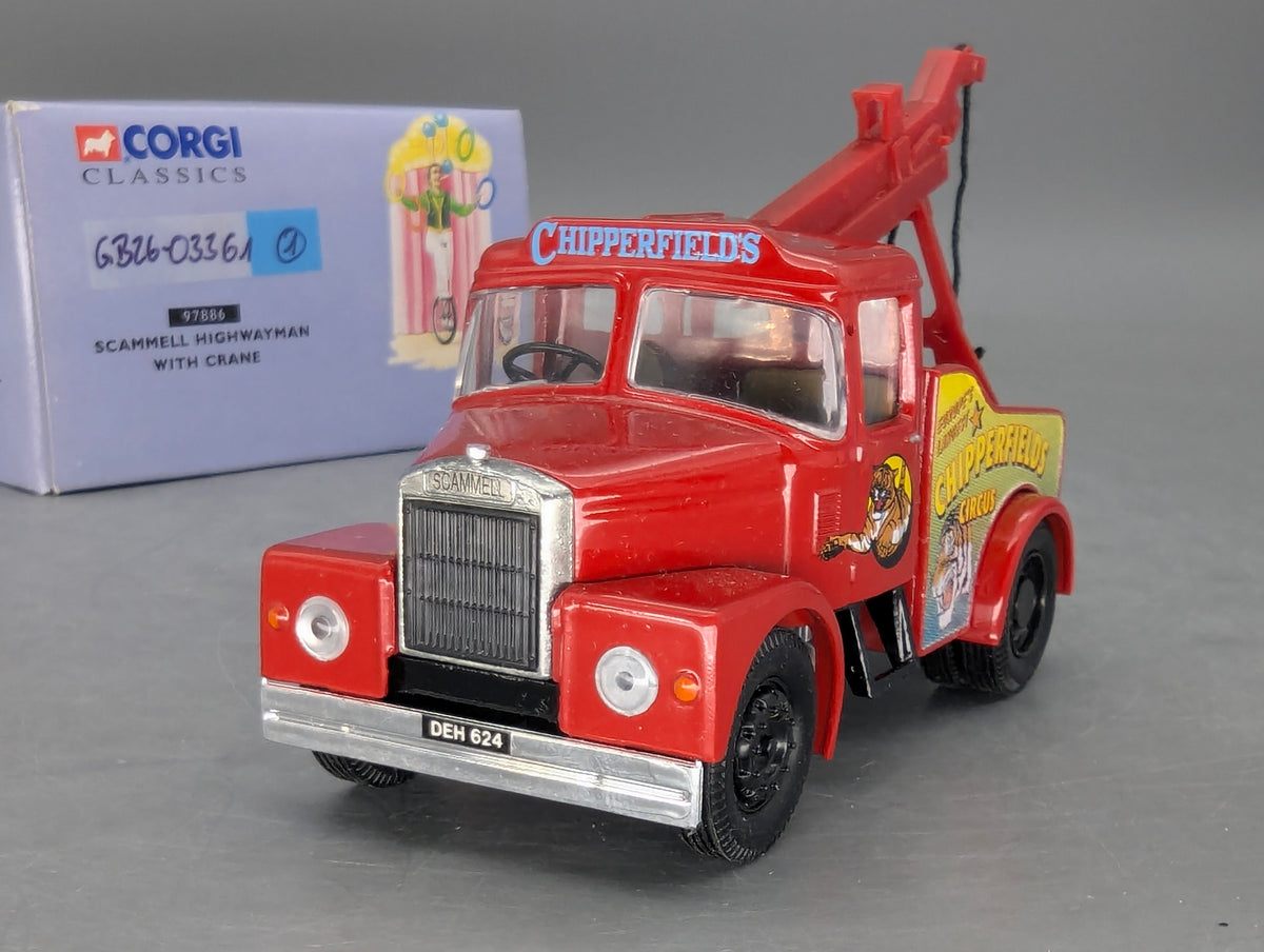 LKW Modell 1:50 Corgi Classics 97886 Scammell Highwayman Crane Chipperfields OVP