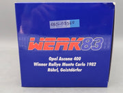 Modellautos 1:18 Werk83 Opel Ascona 400 WINNER Monte Carlo 1982 Röhrl Geist. OVP