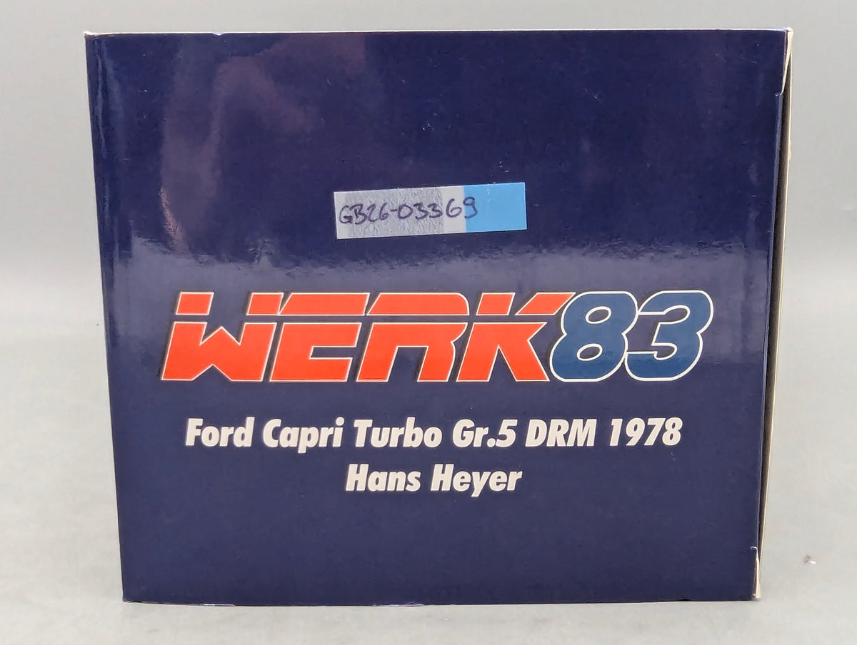 Modellautos 1:18 Werk83 Ford Capri Turbo Gr.5 DRM 1978 #52 H. Heyer mit OVP
