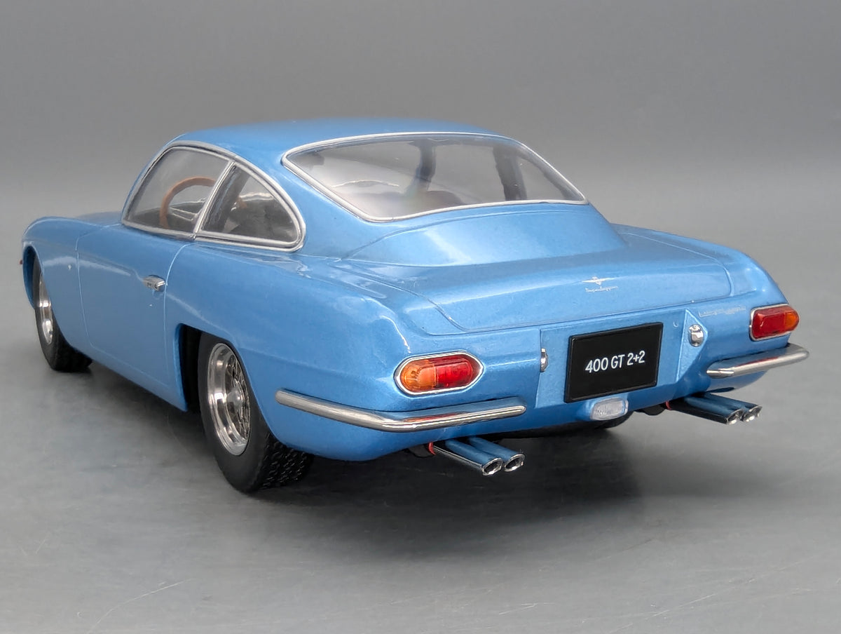 Modellautos 1:18 KK-Scale Lamborghini 400 GT 2+2 Black Hellblau Metallic mit OVP