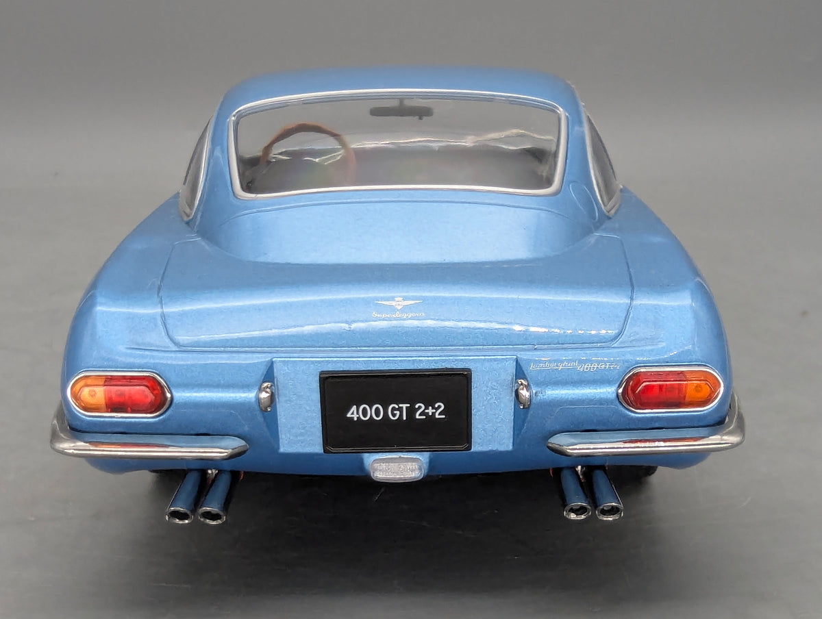 Modellautos 1:18 KK-Scale Lamborghini 400 GT 2+2 Black Hellblau Metallic mit OVP