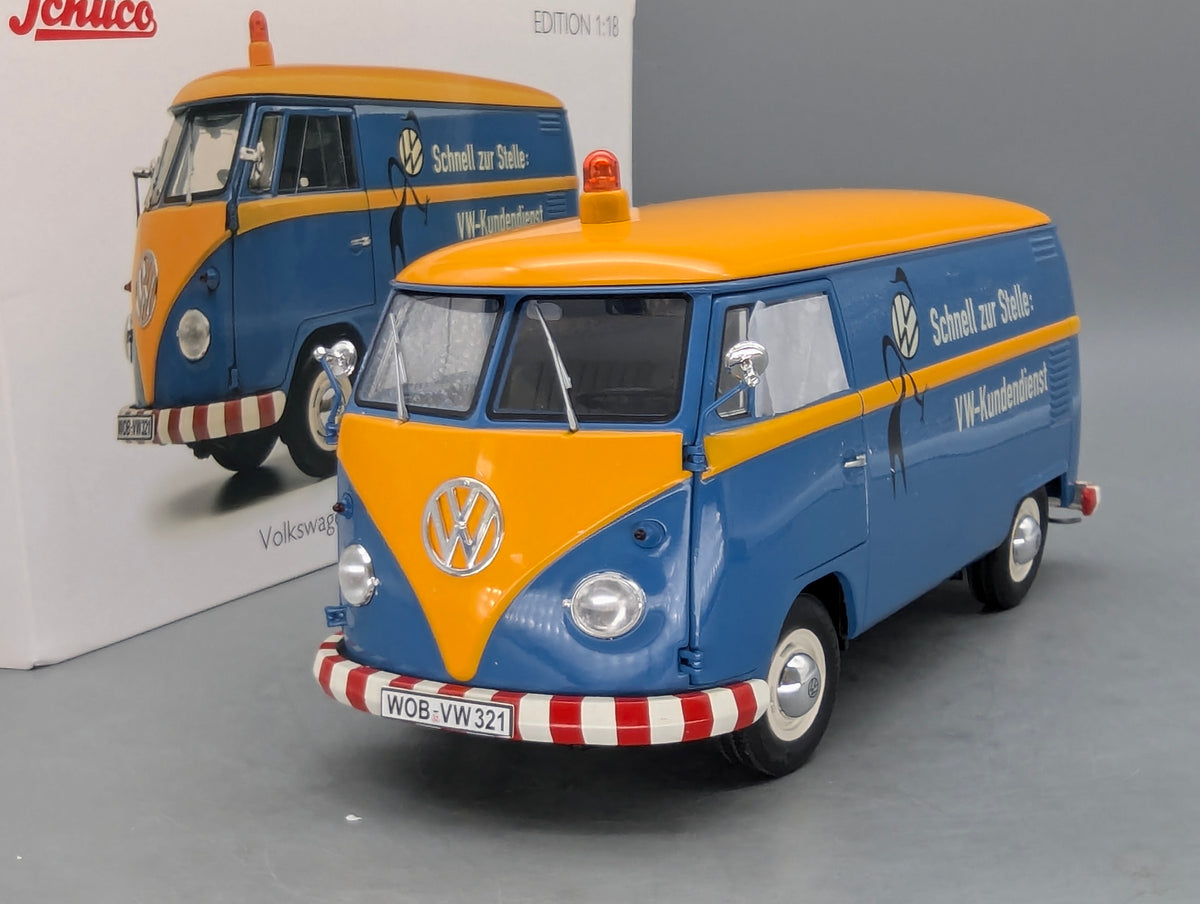 Modellautos 1:18 Schuco Volkswagen T1b Kastenwagen VW Kundendienst mit OVP