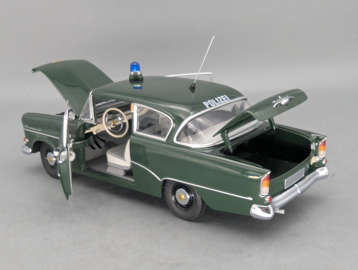 Modellautos 1:18 Minichamps Opel Rekord P1 1958 Polizei mit OVP