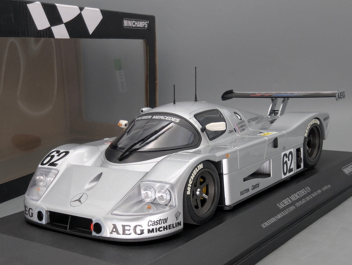 Modellautos 1:18 Minichamps Sauber Mercedes C9 5th 24h Le Mans 1989 #62 mitOVP