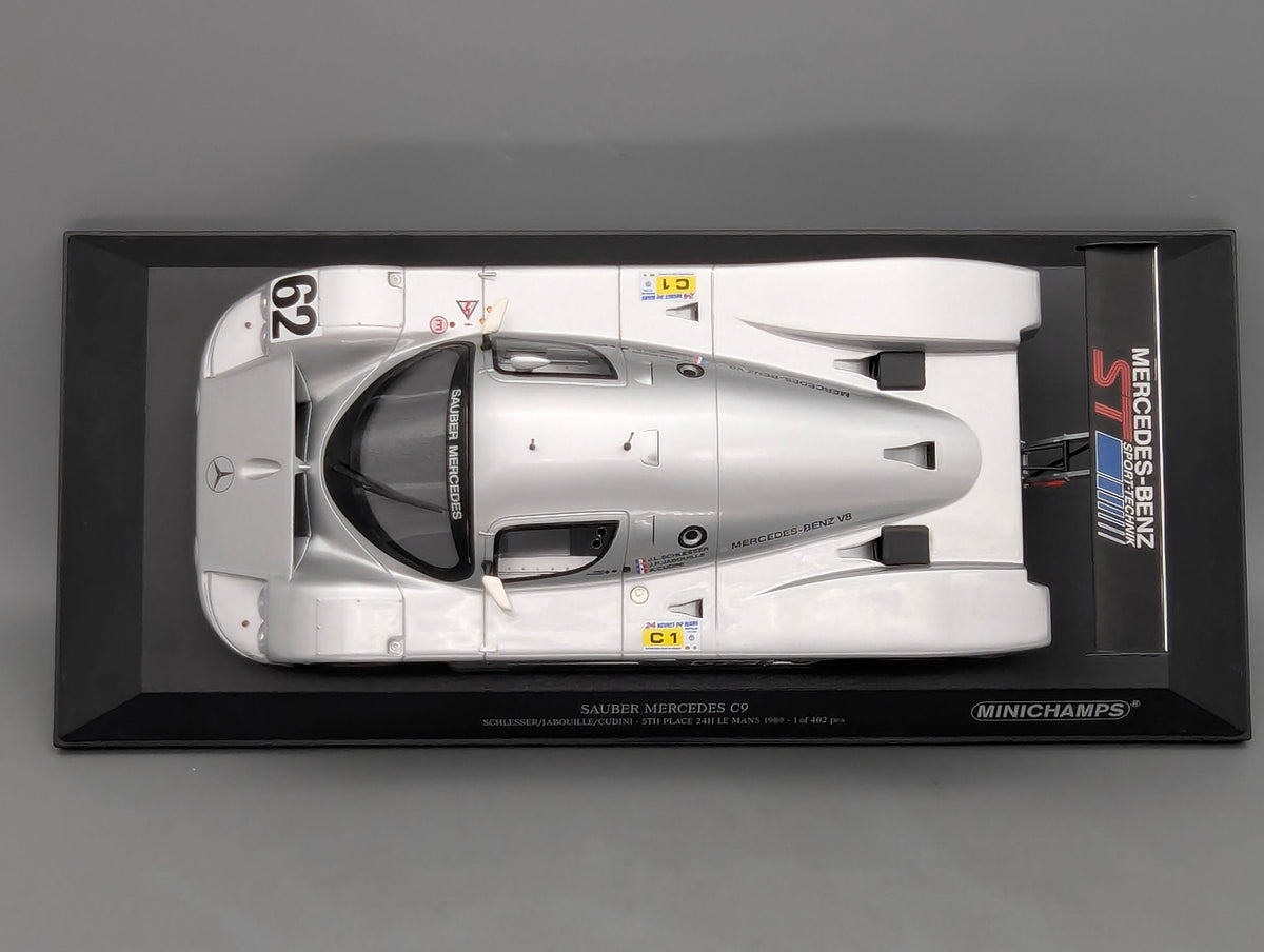 Modellautos 1:18 Minichamps Sauber Mercedes C9 5th 24h Le Mans 1989 #62 mitOVP