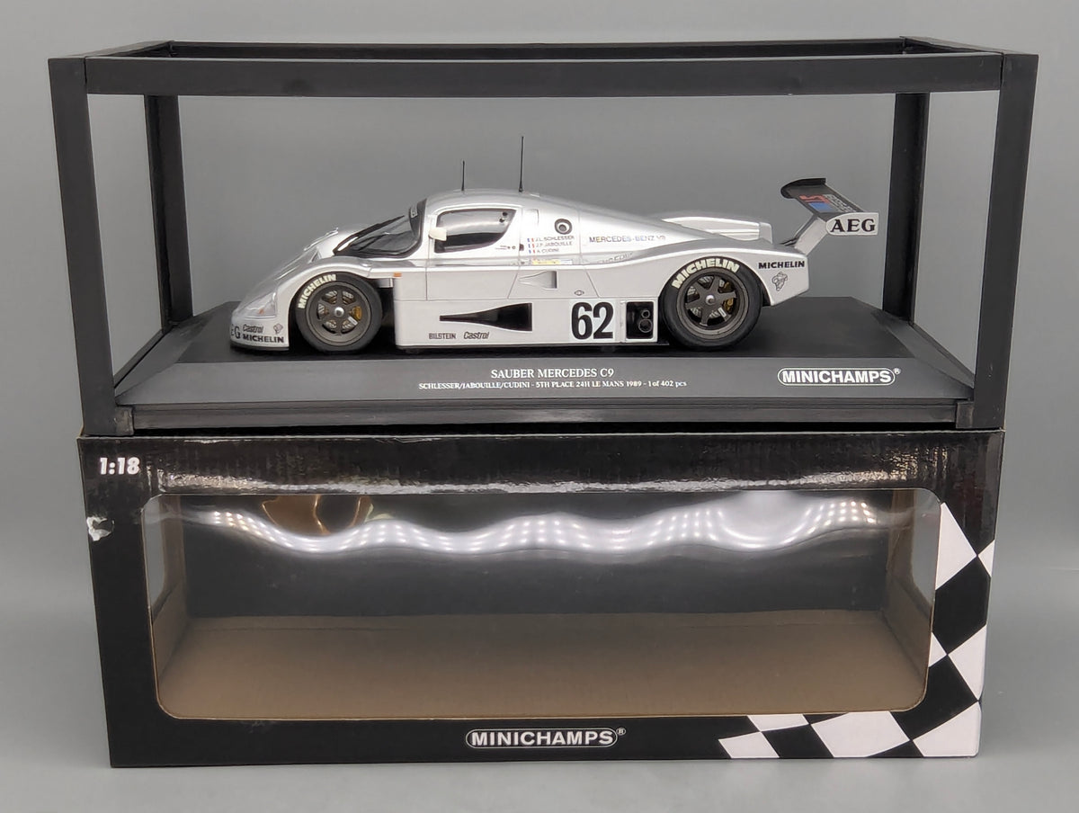 Modellautos 1:18 Minichamps Sauber Mercedes C9 5th 24h Le Mans 1989 #62 mitOVP