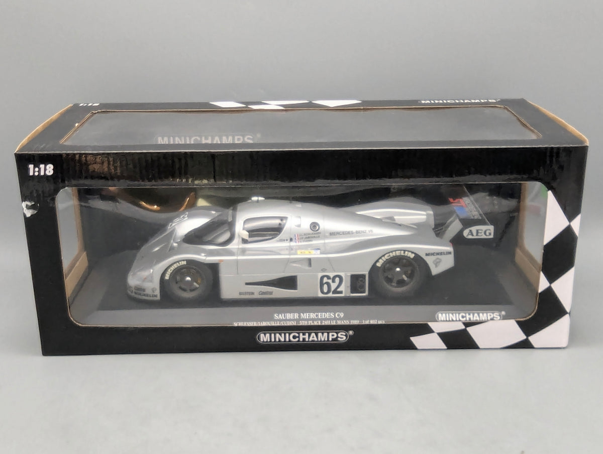 Modellautos 1:18 Minichamps Sauber Mercedes C9 5th 24h Le Mans 1989 #62 mitOVP