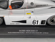 Modellautos 1:18 Minichamps Sauber Mercedes C9 2nd 24h Le Mans 1989 #61 mitOVP